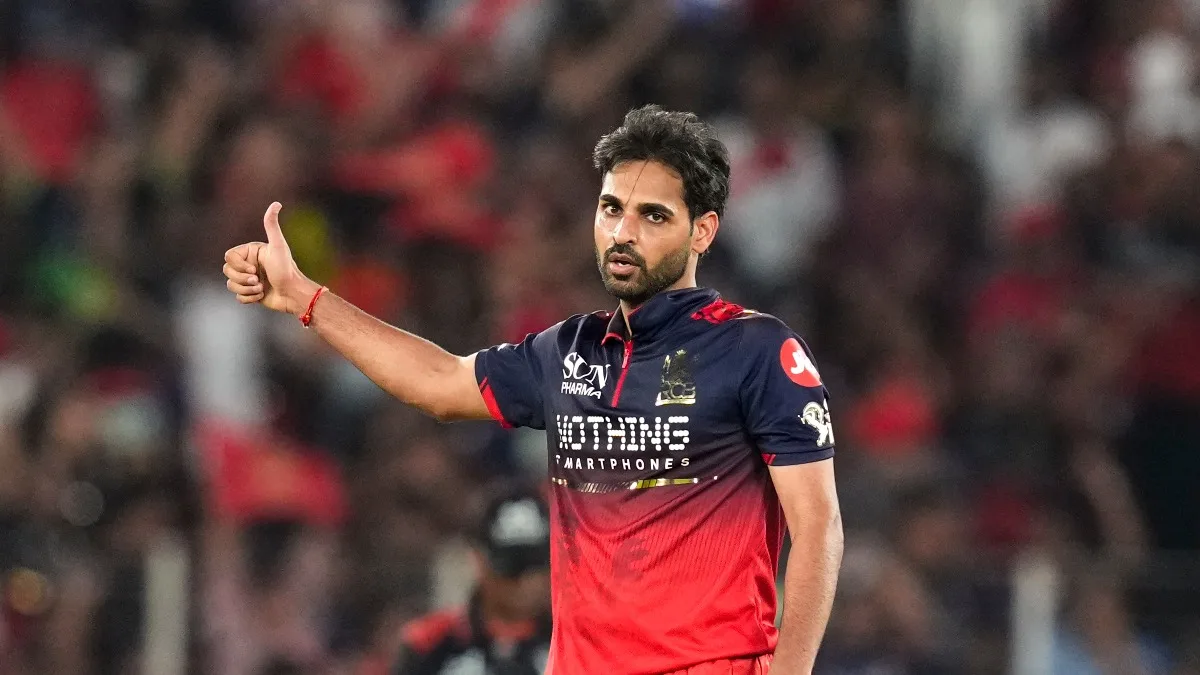 Bhuvneshwar Kumar during his return to India’s T20I setup