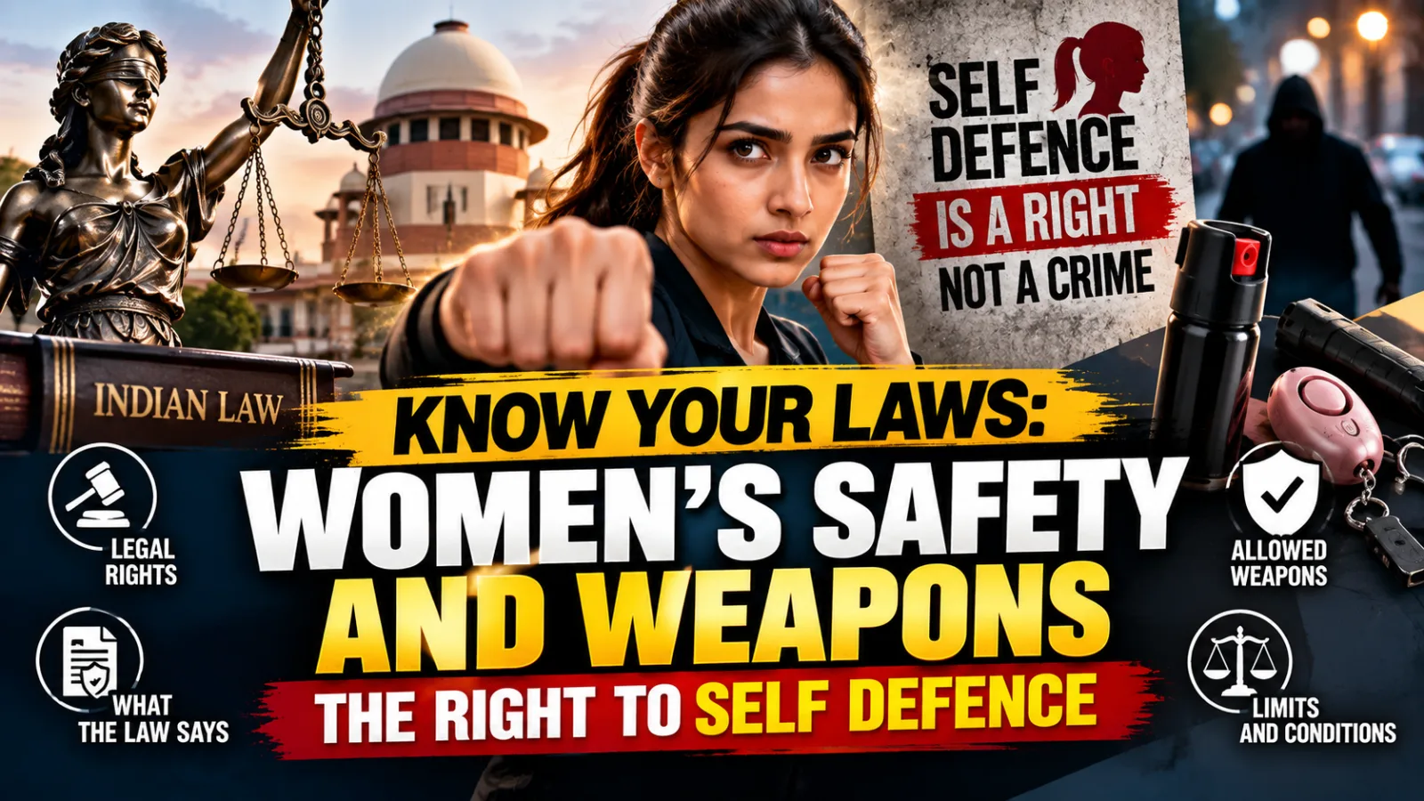 Indian law on women’s right to self-defence and defensive tools