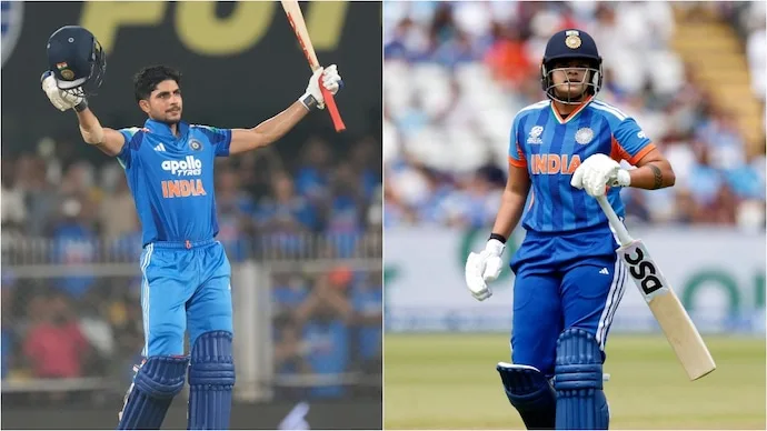 Indian cricketers Shubman Gill and Shafali Verma, winners of the ICC Player of the Month awards for September 2026.
