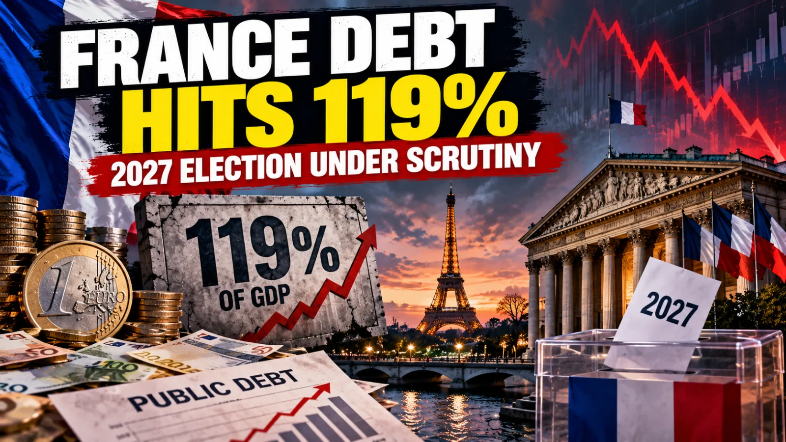 France public debt reaches 119 percent of GDP amid 2027 election debate