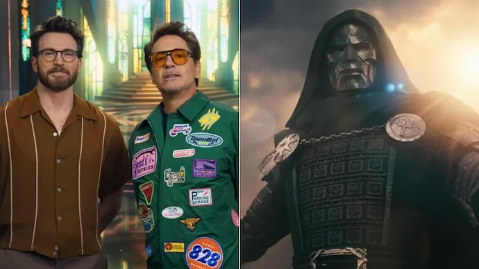 Robert Downey Jr and Chris Evans promote Avengers: Doomsday with a Diwali message for Indian fans.