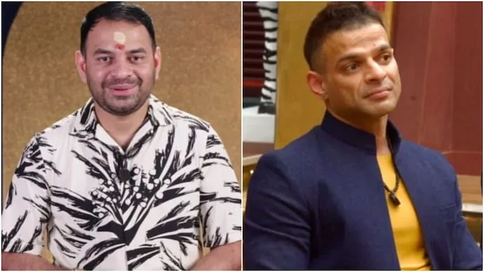 Karan Patel and Tej Pratap Yadav from Rise & Fall Season 2