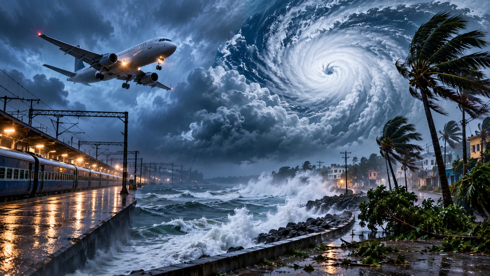 Cyclone Arnab approaches Andhra Pradesh as authorities prepare for coastal landfall and transport disruptions.