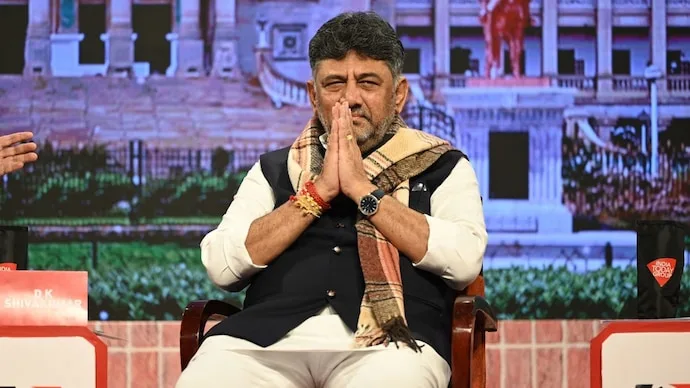 DK Shivakumar speaking about alleged sting operation attempts involving Meta smart glasses amid Karnataka's political controversy.