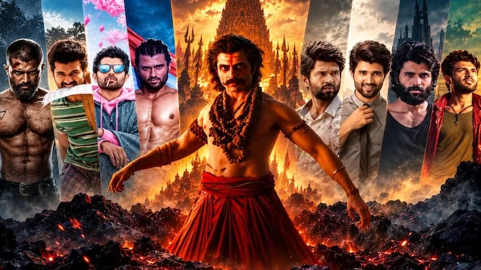Vijay Deverakonda and Rashmika Mandanna in the historical drama Ranabaali.