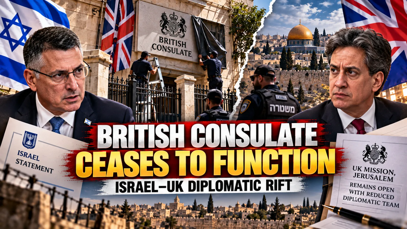 Representative image of the British diplomatic mission in Jerusalem