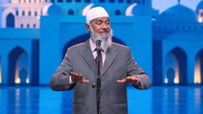 Islamic preacher Zakir Naik, who has faced criticism for defending Taliban restrictions on girls’ education in Afghanistan.