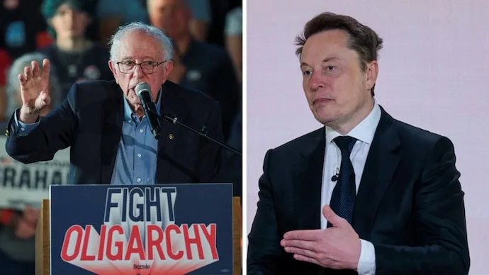 Bernie Sanders criticises Elon Musk’s political donations amid a dispute over Starlink’s entry into India.